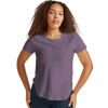 Beyond Yoga Women's On The Down Low Tee in Purple Haze Heather