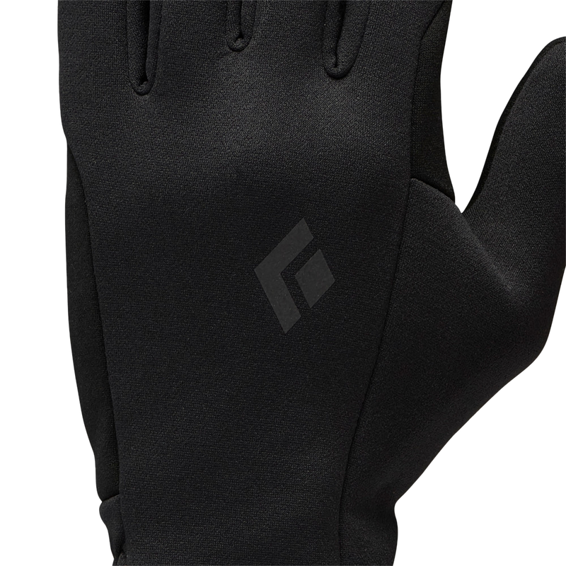 MidWeight ScreenTap Liners, Black Diamond MidWeight ScreenTap Liners in Black branding