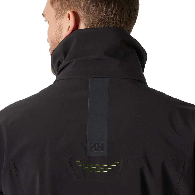 Men's Alpha Lifaloft Jacket, Helly Hansen Men's Alpha Lifaloft Jacket collar back