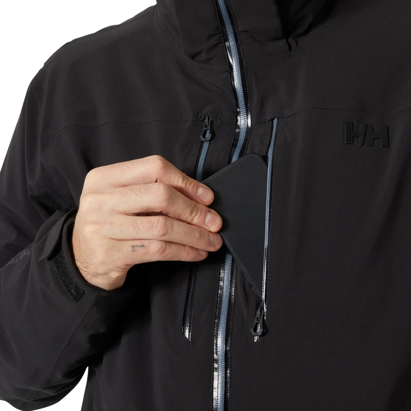 Men's Alpha Lifaloft Jacket, Helly Hansen Men's Alpha Lifaloft Jacket media pocket