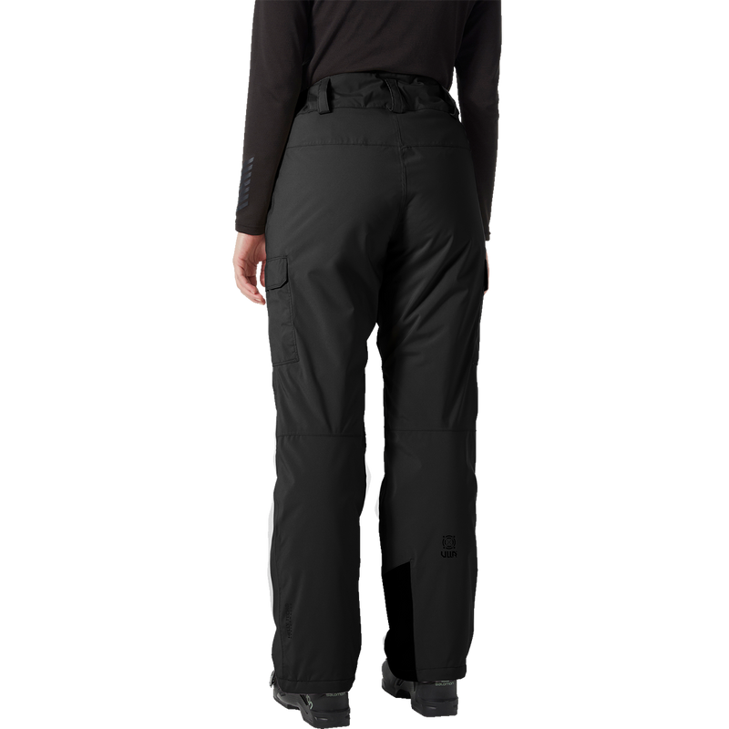 Women's Switch Cargo Insulated Pant, Helly Hansen Women's Switch Cargo Insulated Pant in 990 Black with model back