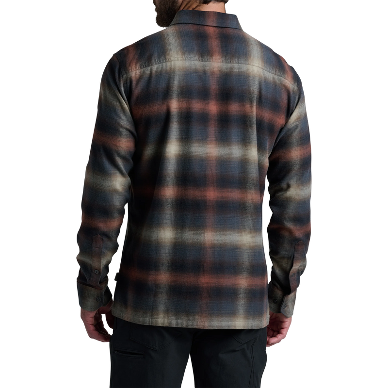 Men's Dillingr Flannel Long Sleeve, Kuhl Men's Dillingr Flannel Long Sleeve in Dune dune back