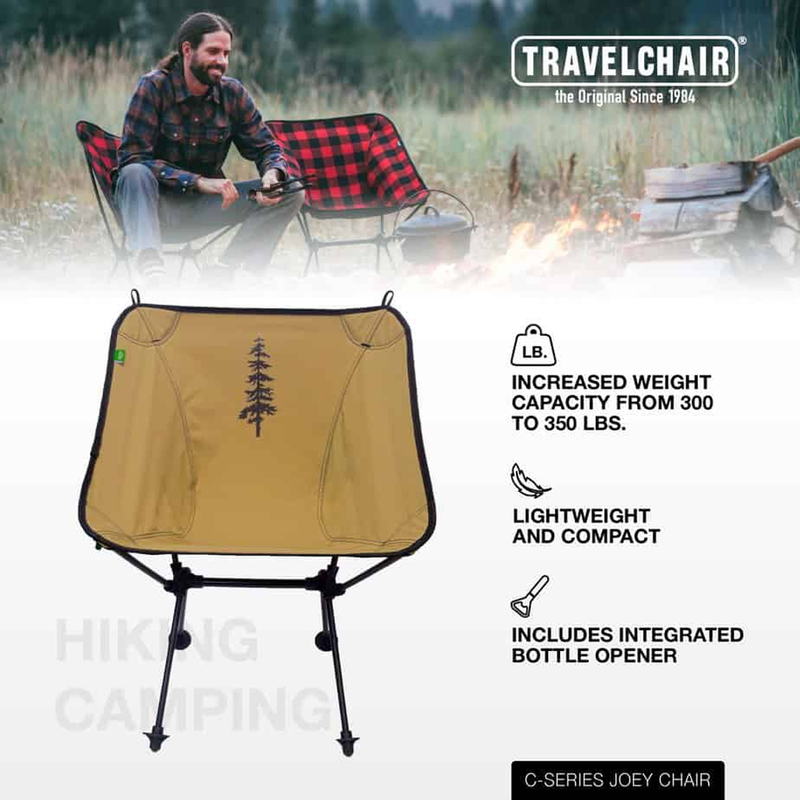 C-Series Joey with REPREVE™ Recycled Fabric, TravelChair C-Series Joey with REPREVE™ Recycled Fabric infographic 1