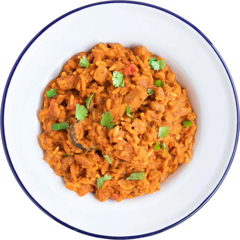 Mexican Style Adobo Rice Chicken  (2 Servings), Mountain House Mexican Style Adobo Rice Chicken (2 Servings) in Bowl
