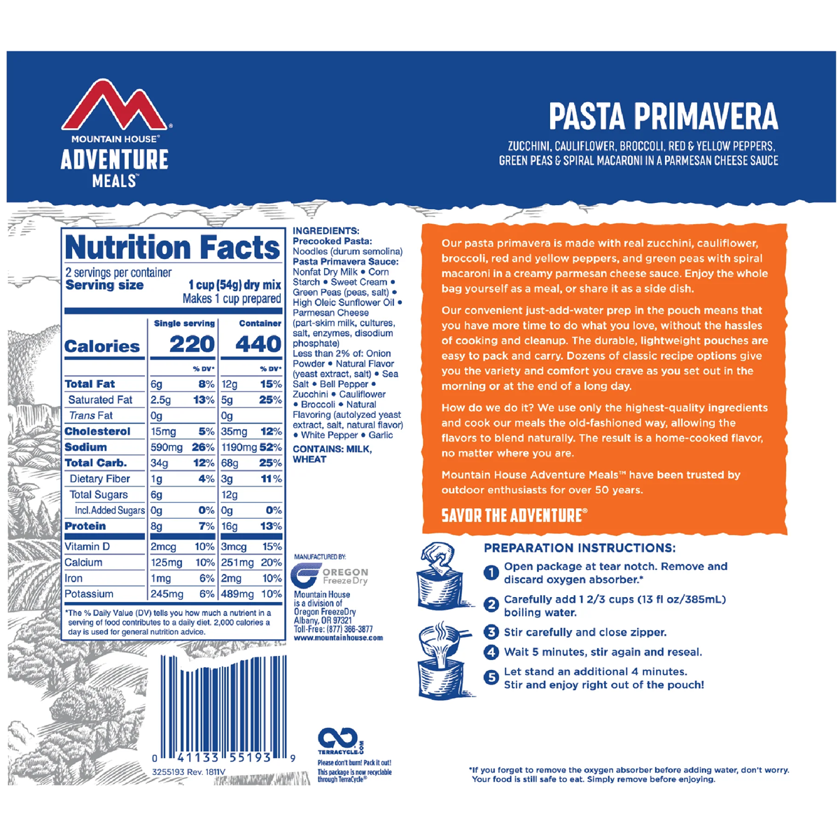 Pasta Primavera (2 Servings) alternate view