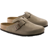 Birkenstock Men's Boston Clog Soft Footbed Taupe pair