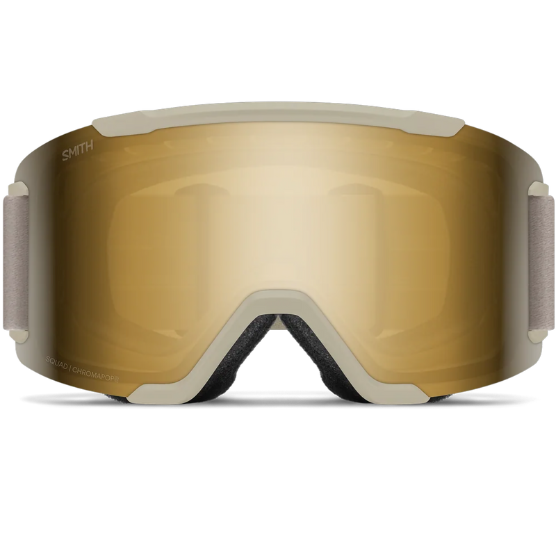 Smith Sport Optics Squad in Chalk + CP Sun Black Gold Mirror front