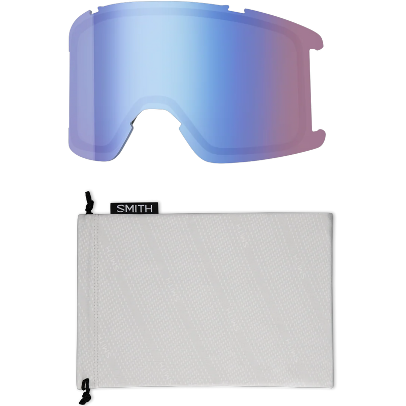 Smith Sport Optics Squad in Chalk + CP Sun Black Gold Mirror extra lens and storage sack