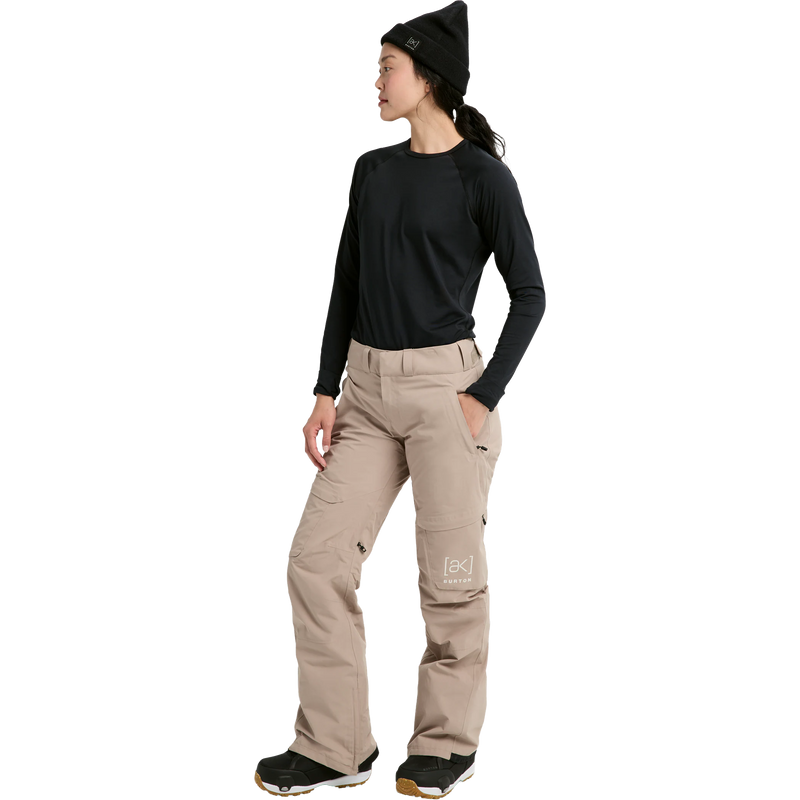 Women's AK Gore-Tex Summit Pant, Burton Women's AK Gore-Tex Summit Pant AH2-Summit Taupe front left