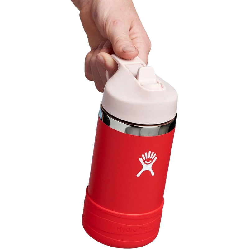 Kids Wide Mouth 12 oz with Straw Lid & Boot, Hydro Flask Kids Wide Mouth 12 oz with Straw Lid & Boot top