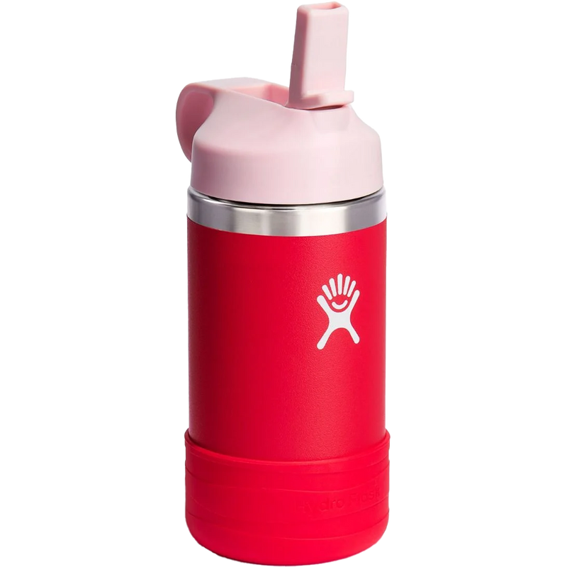Kids Wide Mouth 12 oz with Straw Lid & Boot, Hydro Flask Kids Wide Mouth 12 oz with Straw Lid & Boot front