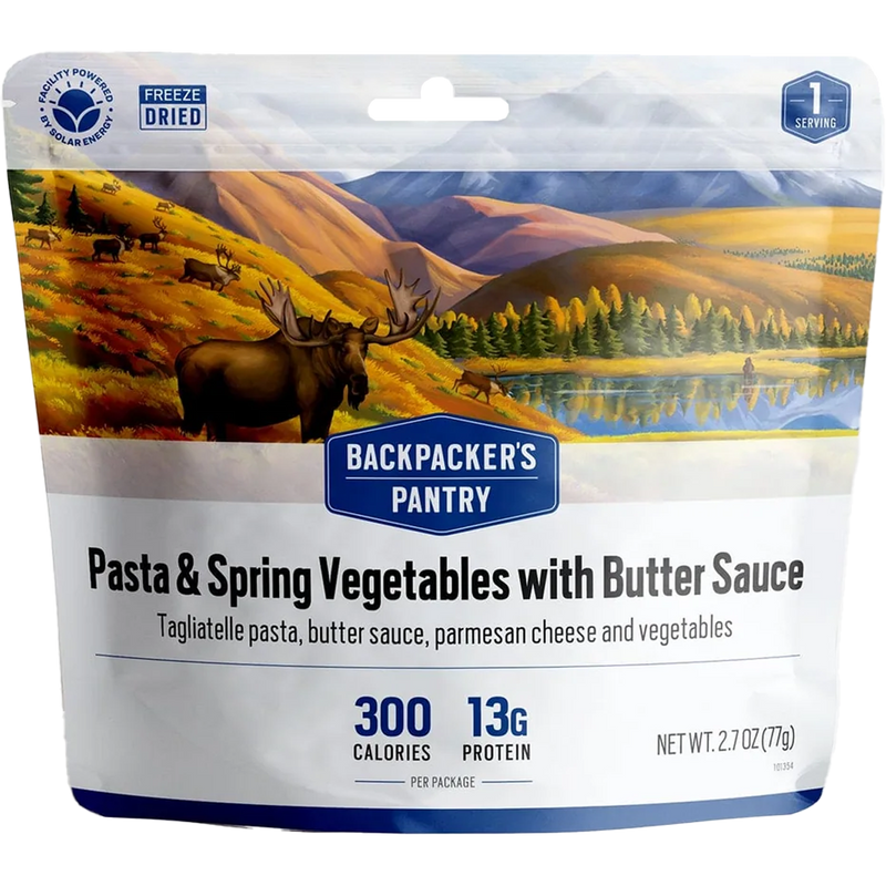 Pasta & Spring Vegetables with Butter Sauce (1 Serving)