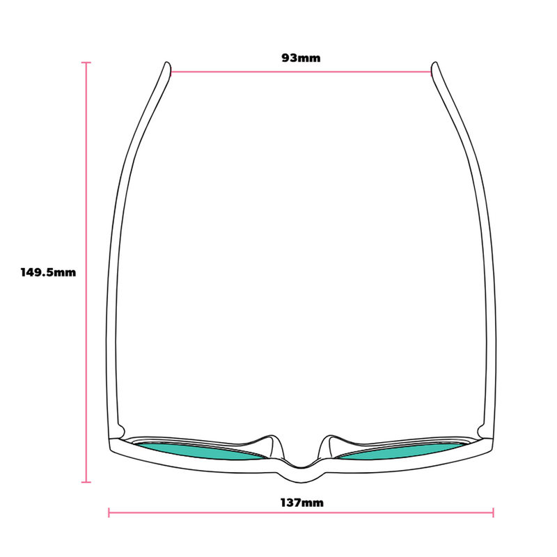 Circle G, Goodr CIRCLE G frame specs overhead
