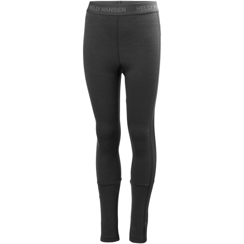 Youth Lifa Merino Midweight Base Layer Set, Helly Hansen Youth Lifa Merino Midweight Base Layer Set in 991 Black bottom front