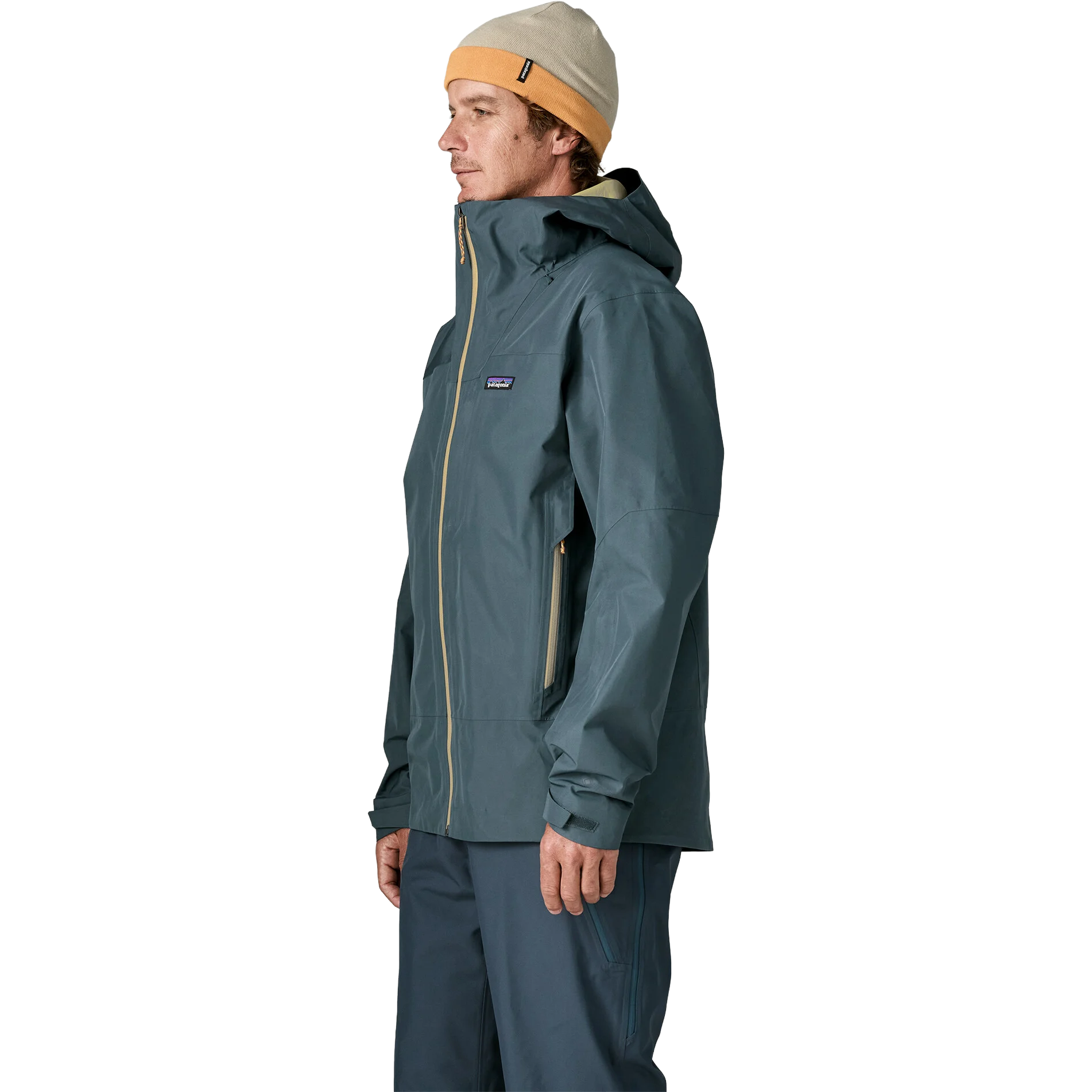 Patagonia Men's Storm Shift Jacket in SMTB Summit Blue front left