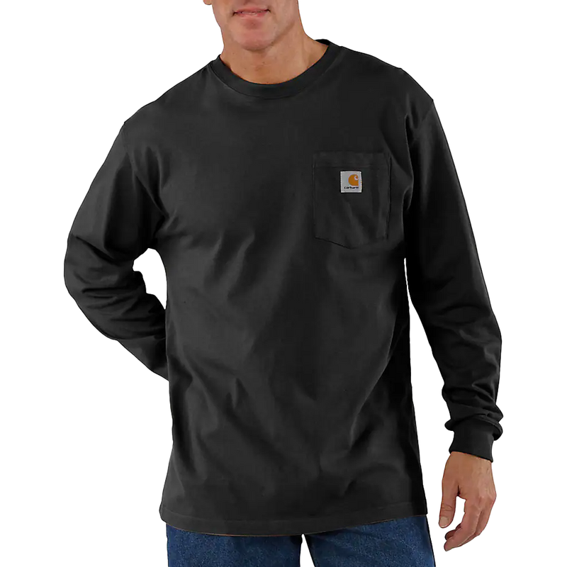 Men's Loose Fit Heavyweight Long Sleeve Pocket T-Shirt, Featured Image