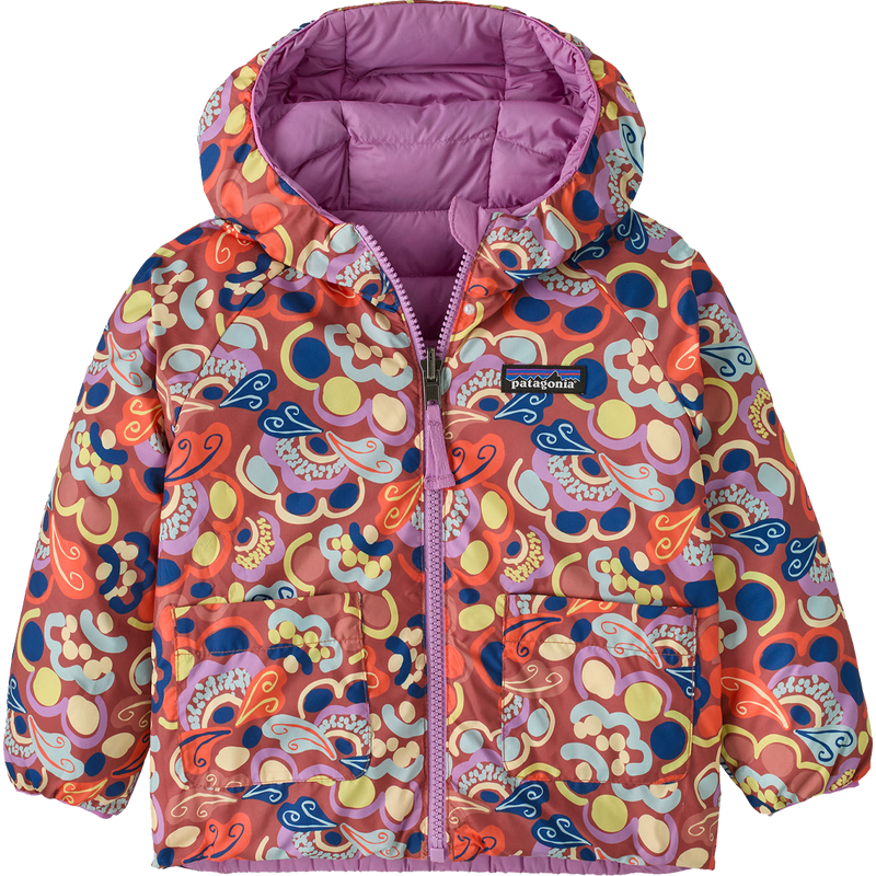 Youth Baby Reversible Down Sweater Hoody, Patagonia Youth Baby Reversible Down Sweater Hoody front reversed