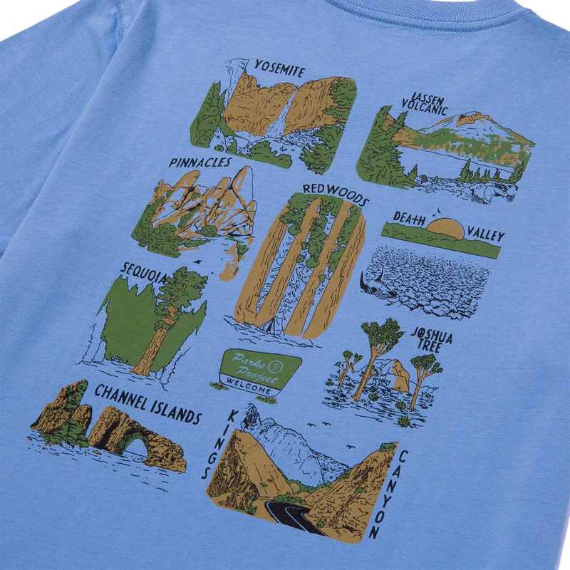 Welcome to California National Parks, Parks Project Welcome to California National Parks back print
