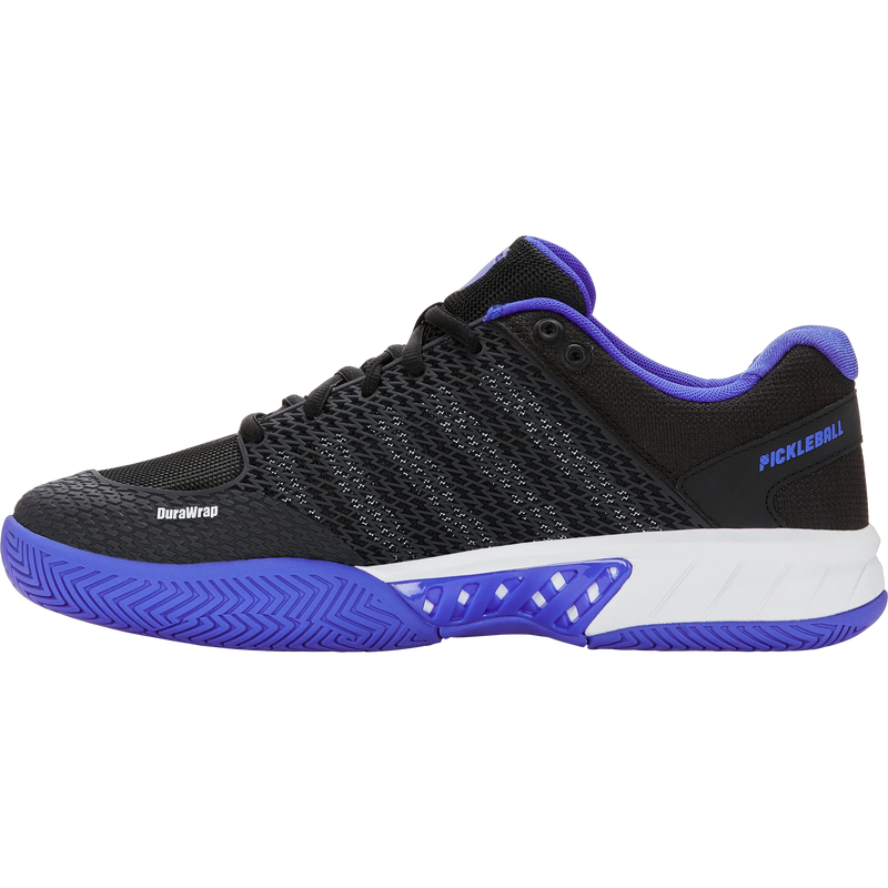 Men's Express Light Pickleball, K-Swiss Men's Express Light Pickleball in 072-Black/White/Blue inside right profile
