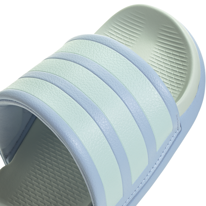 Women's Adilette Comfort 2.0, Adidas Women's Adilette Comfort 2.0 Slides in Glow Blue/Halo Mint/Halo Mint  toe