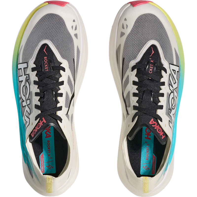 Rocket X 2, Hoka Rocket X 2 in YZC-Yuzu/Cielo Blue pair top