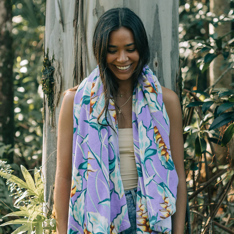 Beach Towel, Slowtide Beach Towel with model