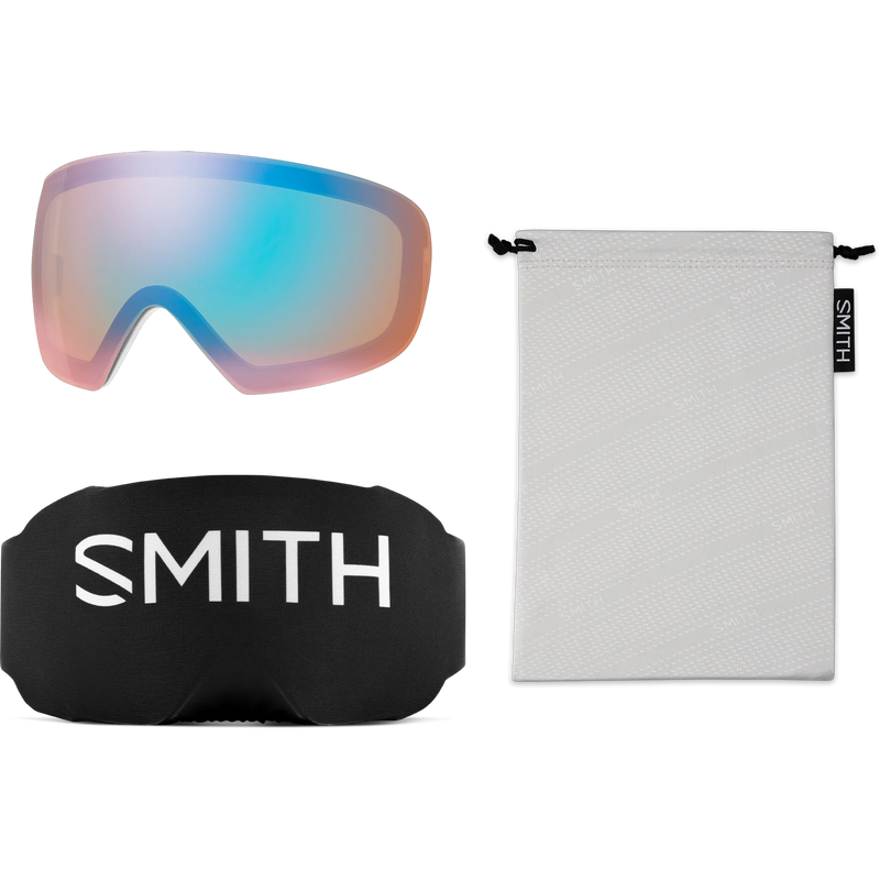 White Chunky Knit + CP Sun Platinum Mirror and CP Low Light Lens accessories and extra lens