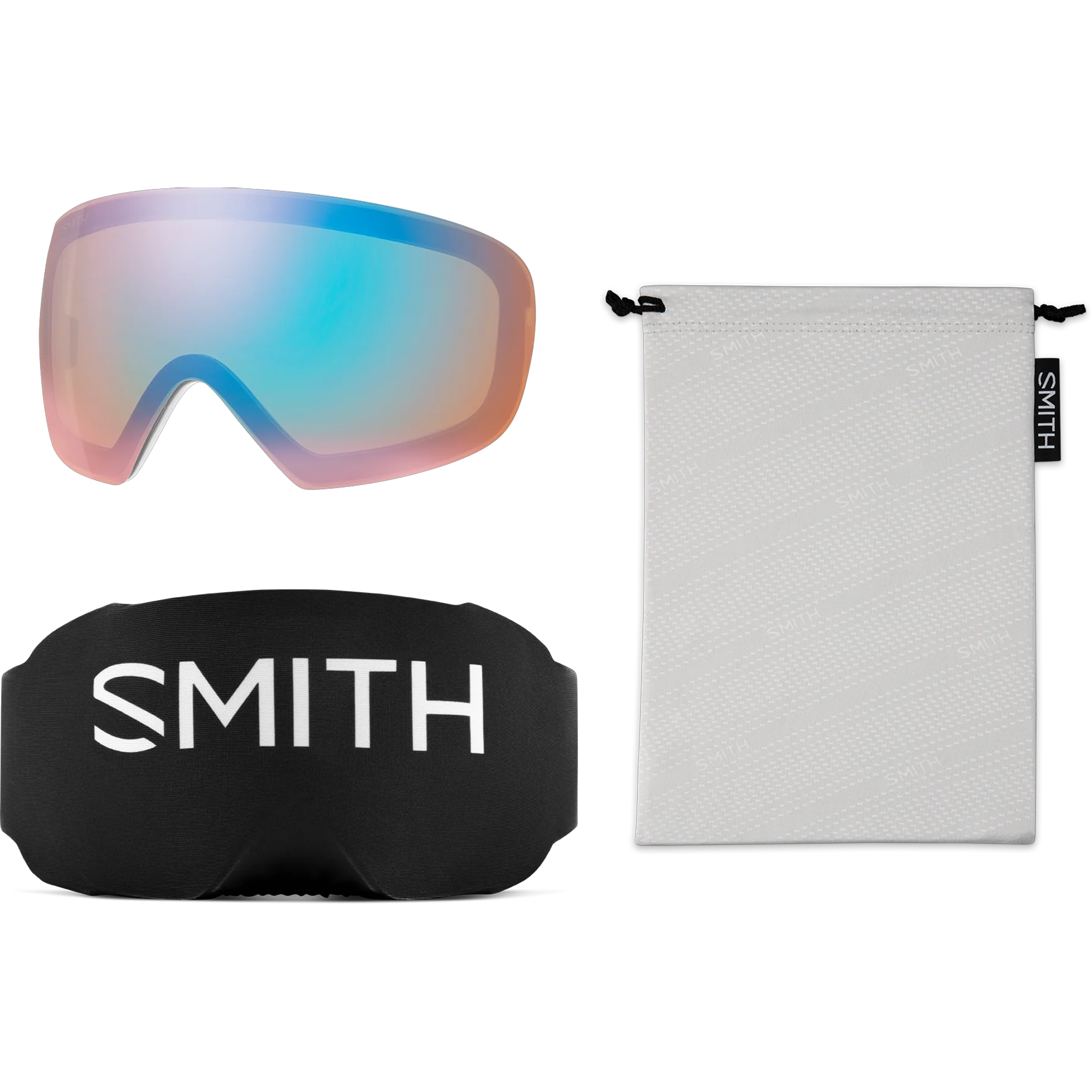 White Chunky Knit + CP Sun Platinum Mirror and CP Low Light Lens accessories and extra lens