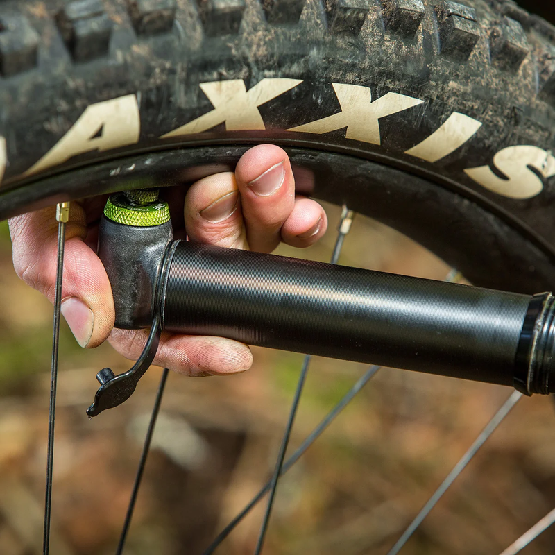 EDC Pump 100CC, OneUp Components EDC Pump 100CC on tire