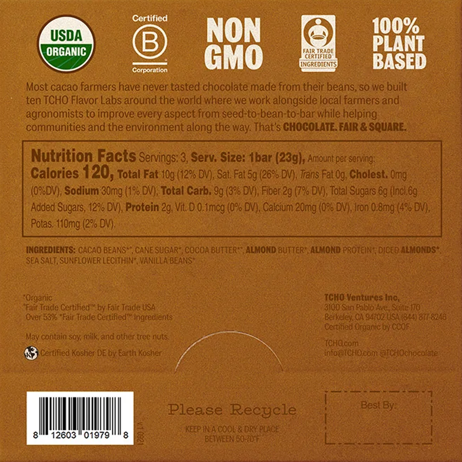 100% Plant Based Chocolate Bars alternate view