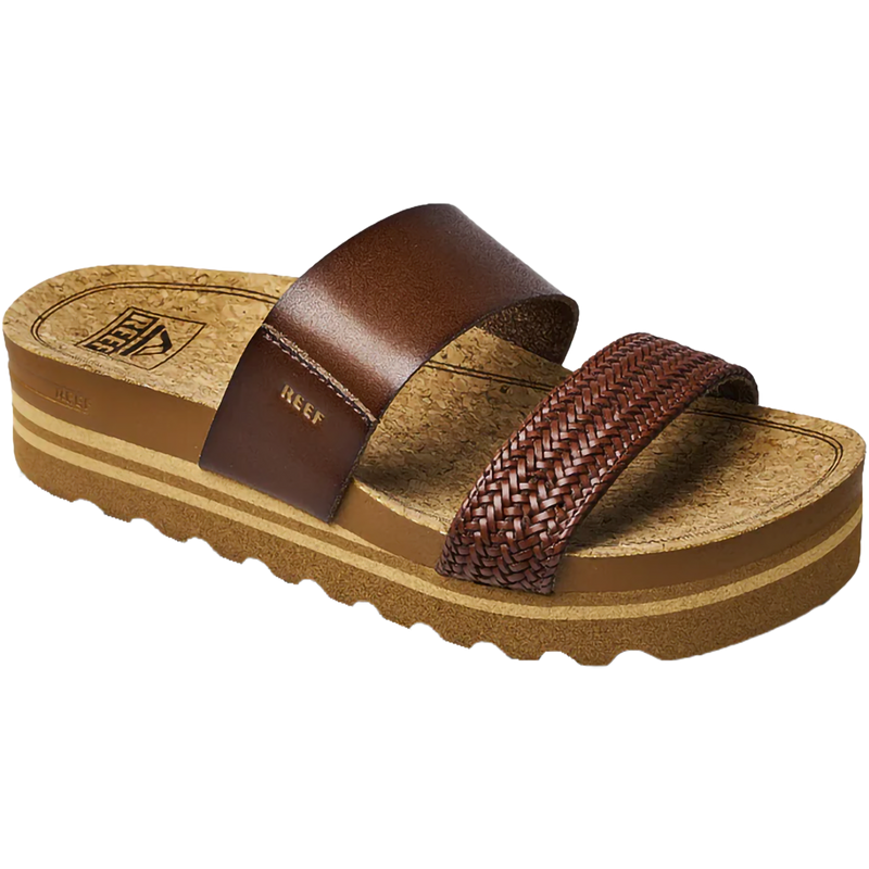 Women's Cushion Vista Hi, Reef Women's Cushion Vista Hi in Chocolate Braid right front