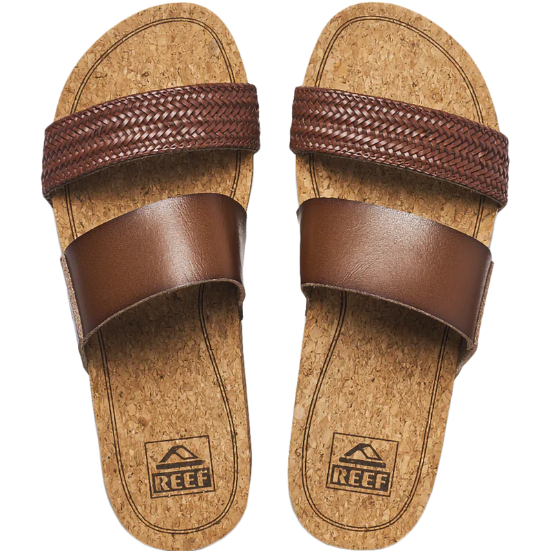 Women's Cushion Vista Hi, Reef Women's Cushion Vista Hi in Chocolate Braid pair top