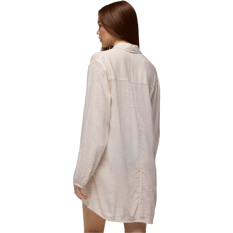 Women's Fernie Shirt, Prana Women's Fernie Shirt in 101-Soft White Wave back