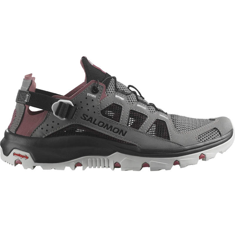 Salomon Women's Techamphibian 5 in Pewter/Black/Wild Ginger