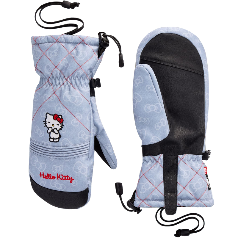 686 Women's Jubilee Hello Kitty Mitt in Hello Kitty Denim