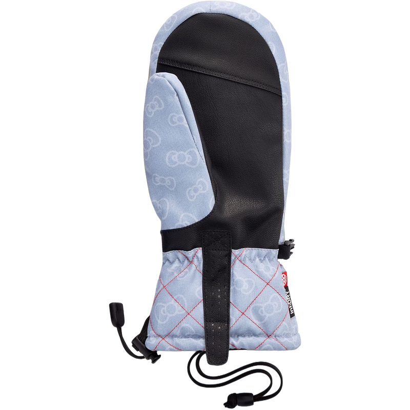 686 Women's Jubilee Hello Kitty Mitt synthetic leather palm and wrist cinch