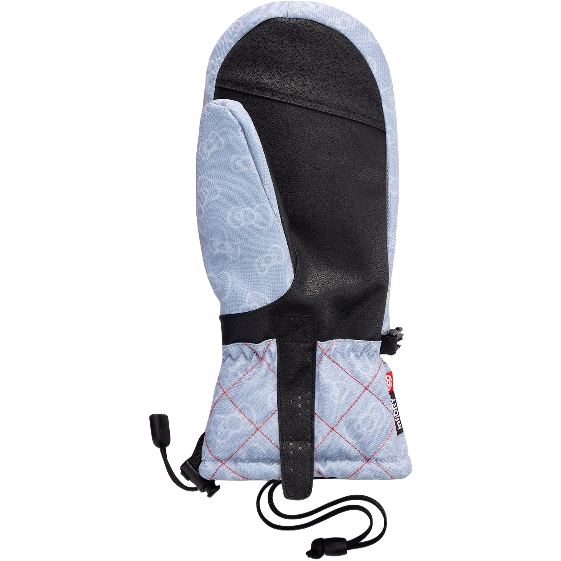 686 Women's Jubilee Hello Kitty Mitt synthetic leather palm and wrist cinch