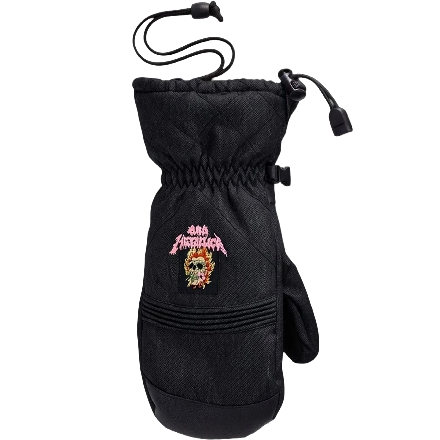 686 Women's Jubilee Metallica Mitt back of hand with character and logo