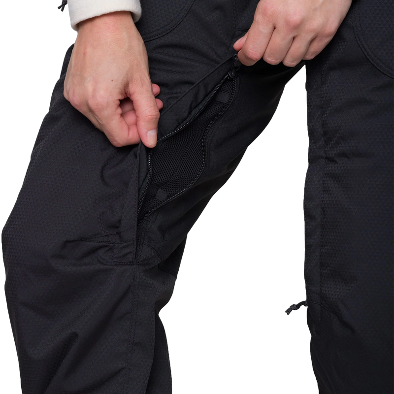Women's Black Magic Insulated Bib, 686 Women's Black Magic Insulated Bib  leg vent