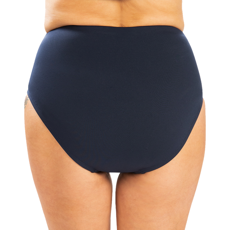 Women's Solid High Waisted Contemporary Bottom, Dolfin Women's Solid High Waisted Contemporary Bottom back