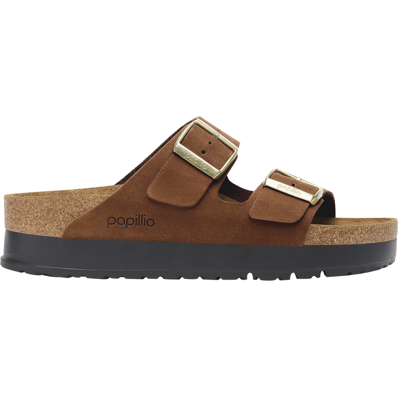 Women's Arizona Platform, Birkenstock Women's Arizona Platform in Dark Tea right