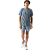 Rabbit Men's EZ Tee Perf Short Sleeve Trail in 452 Stormy Weather front full