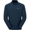 Rab Men's Sonic Long Sleeve Zip in Tempest Blue