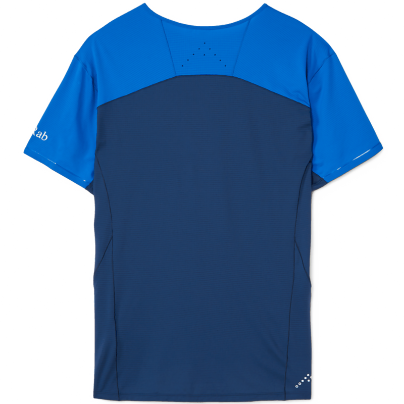 Men's Sonic Ultra Tee, Rab Men's Sonic Ultra Tee in Maya Blue/Tempest Blue back