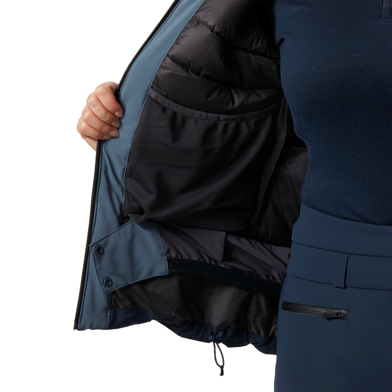 Women's Alphelia Jacket, Helly Hansen Women's Alphelia Jacket inside goggle pocket