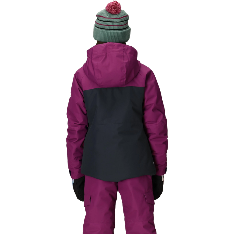 Youth Athena Insulated Jacket, 686 Youth Athena Insulated Jacket in VTCB-Violet Colorblock back
