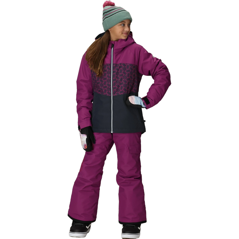Youth Athena Insulated Jacket, 686 Youth Athena Insulated Jacket in VTCB-Violet Colorblock front