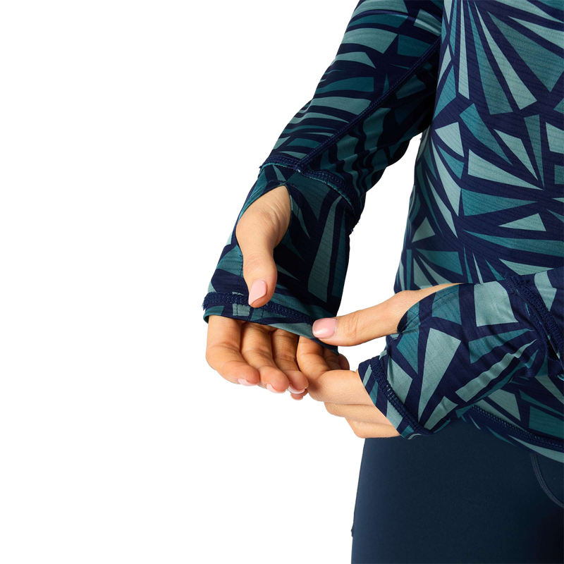 Women's UPF Deflector 2.0 Hoodie, Rabbit Women's UPF Deflector 2.0 sleeve detail