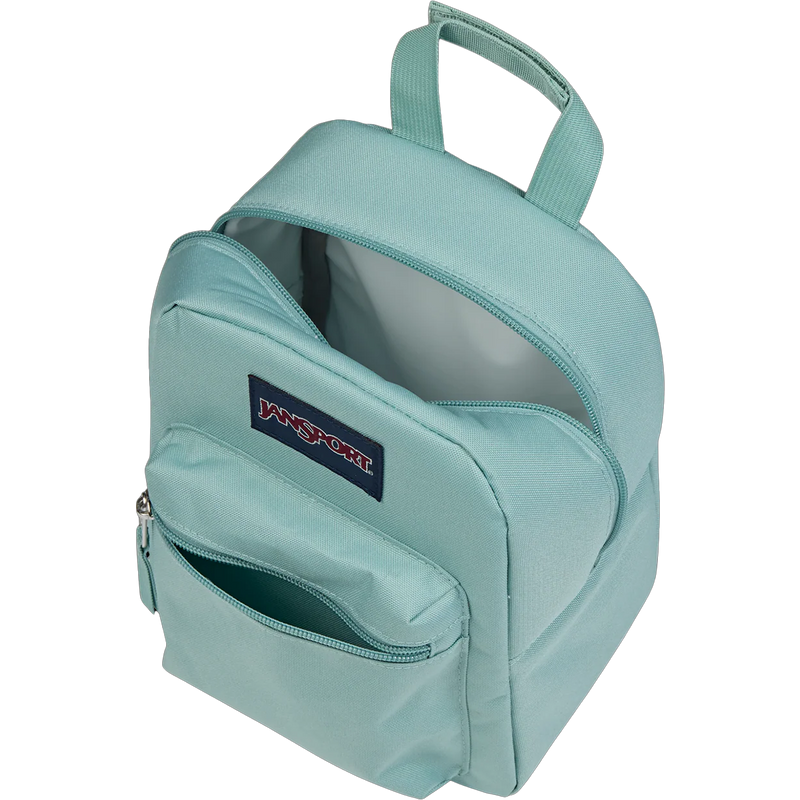 Big Break Lunch Bag, Jansport Big Break in LA8-Faded Sage top unzipped