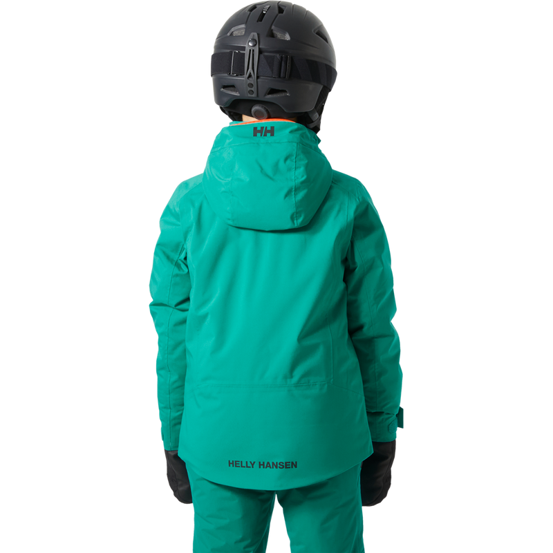 Youth Jr Alpha Jacket, Helly Hansen Youth Jr Alpha Jacket back on model